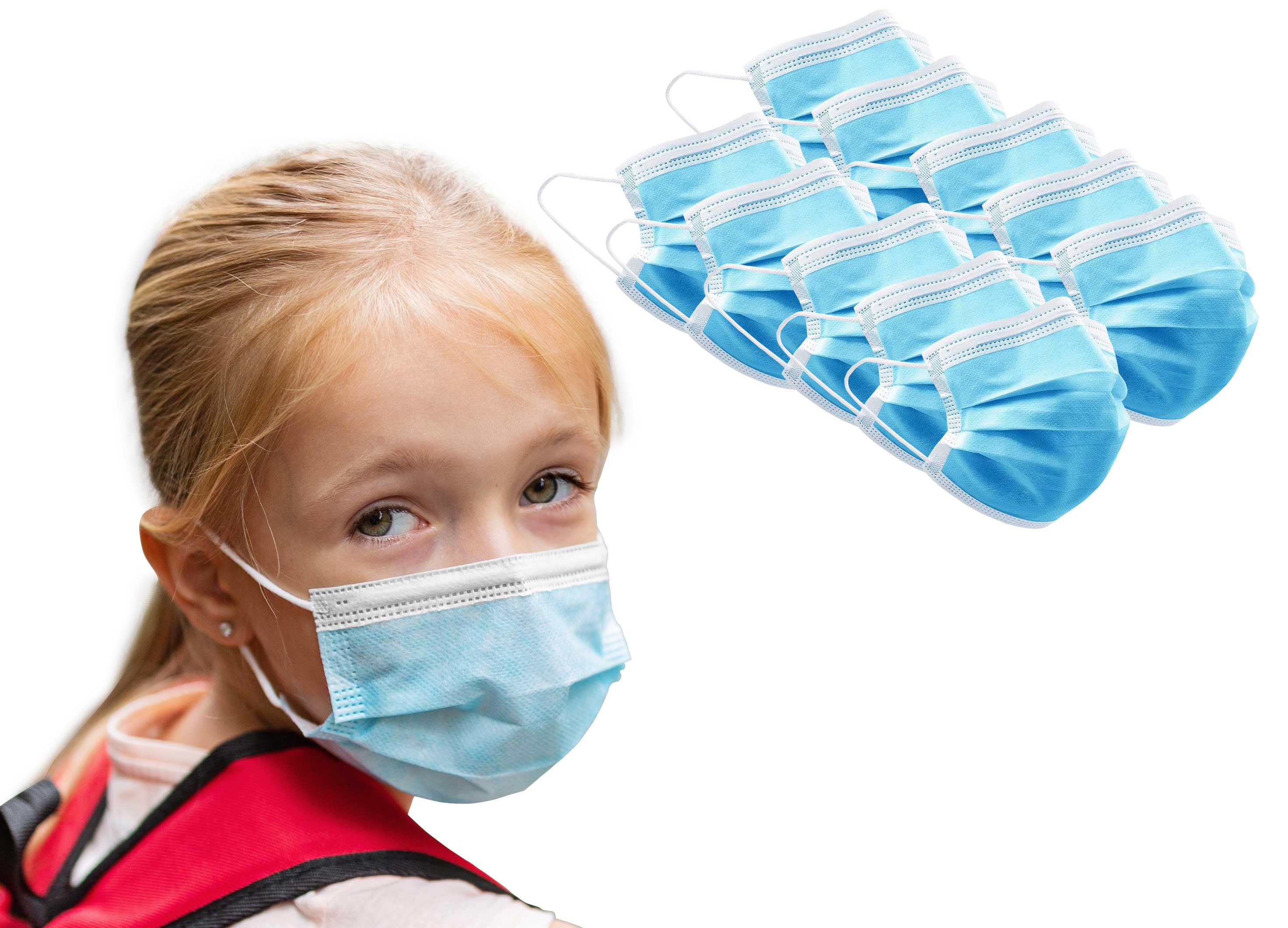Detoxiz kids_mask_1000 1000pcs Detoxiz 3ply K K12 Kids Ear Loop Disposable Blue Mask