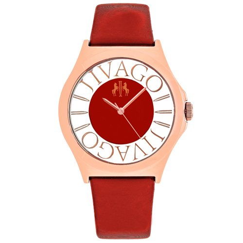 JV8436 Jivago Womens Fun Red Band Pink Dial