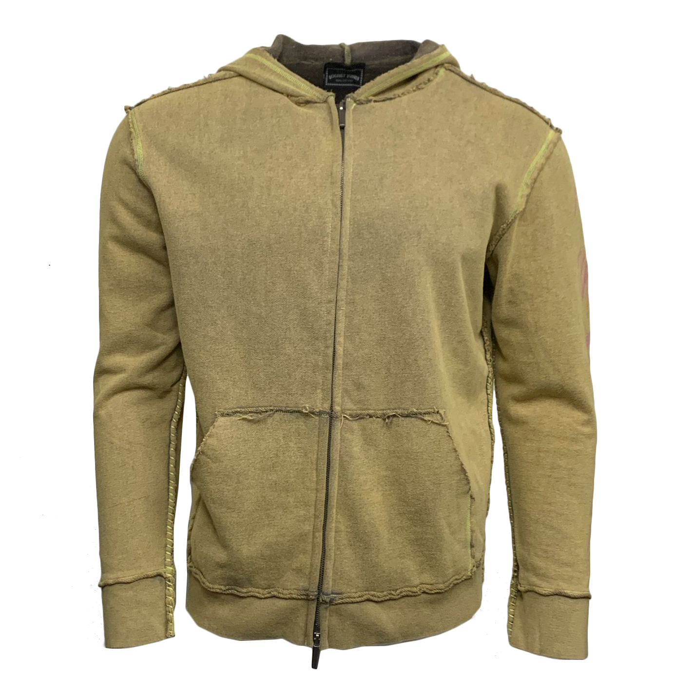 Looney Tunes PTS107-PEPELP-STONE Classic Looney Tunes Men's Zip-Hoodie Pepe Le Pew - Stone