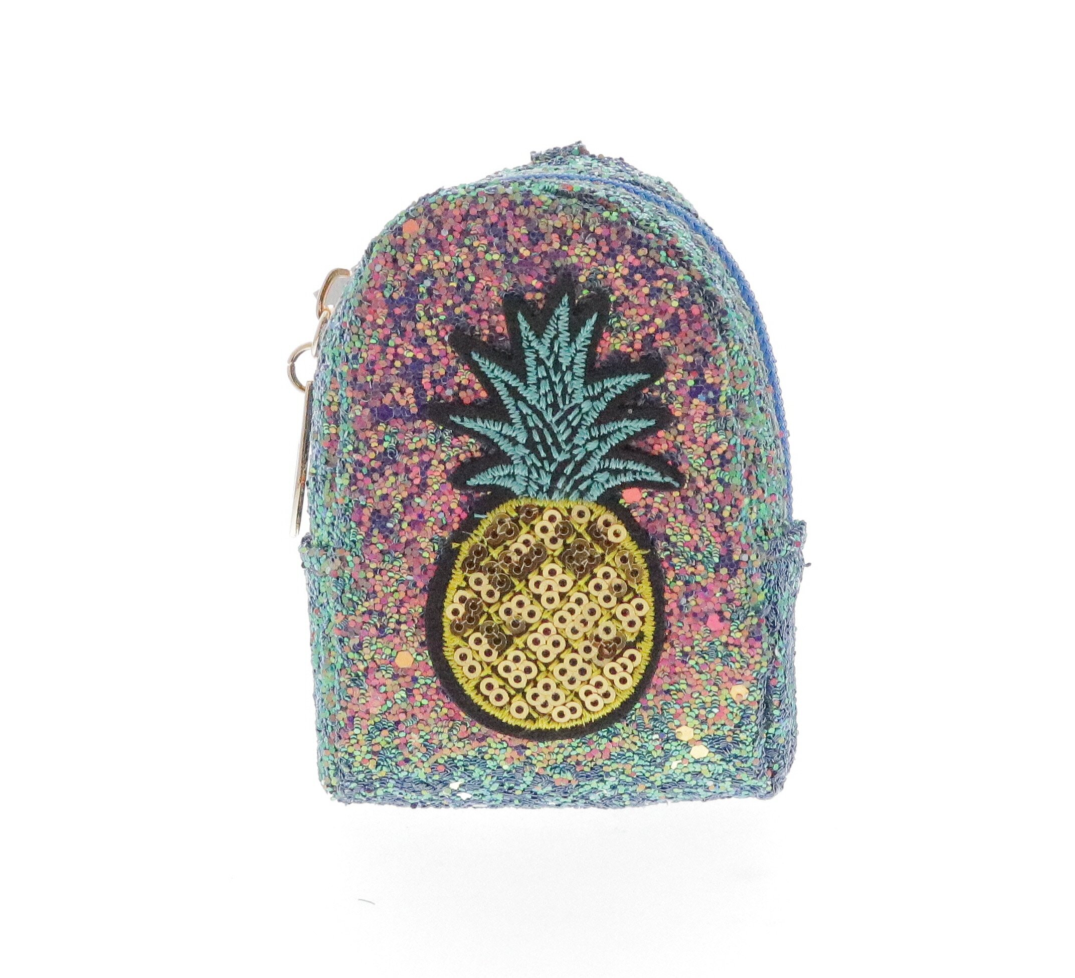 Raw 7 by Doe A Dear Sequin Pineapple Coin Purse Key Chain, Price: $11