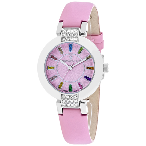 CV0441 Christian Van Sant Womens Celine Pink Band Pink Dial