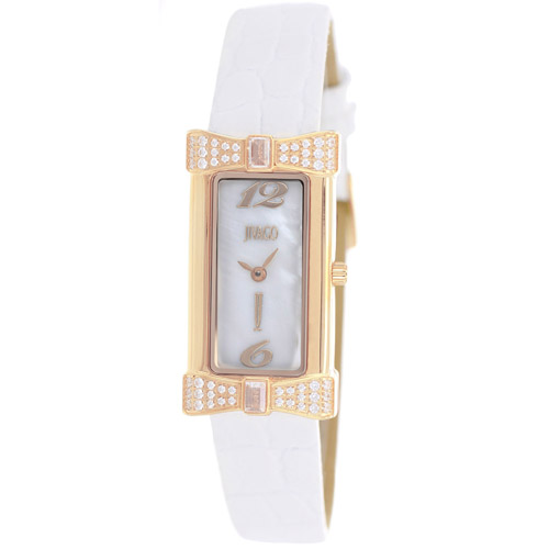 JV1412 Jivago Womens Charmante White Band White MOP Dial