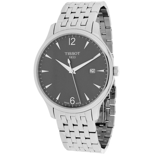 T0636101106700 Tissot Mens Tradition T0636101106700 Silver Band Grey Dial