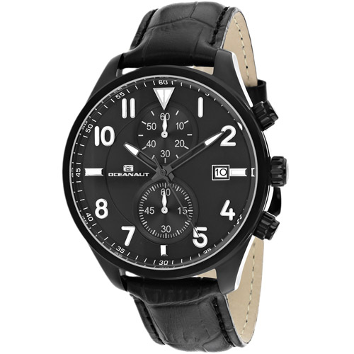 OC4322 Oceanaut Mens Rally Black Band Black Dial