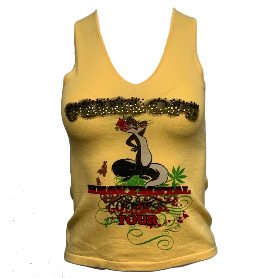 RAW 7 CT94-PENELOPE-YLLOW Raw7 Looney Tunes Women's Tank Top Penelope - Yellow