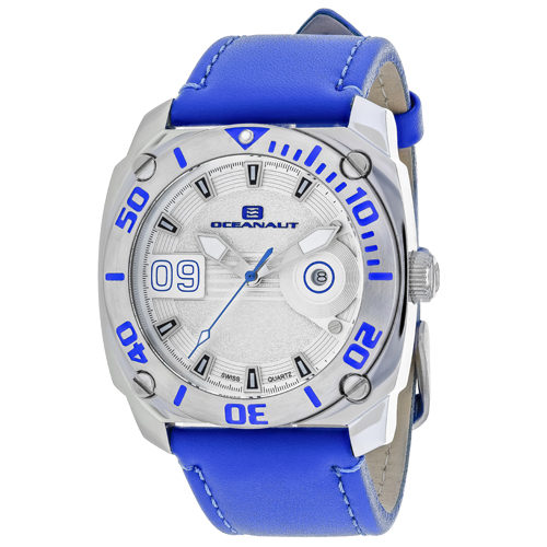 OC1341 Oceanaut Mens Barletta Blue Band Silver Dial