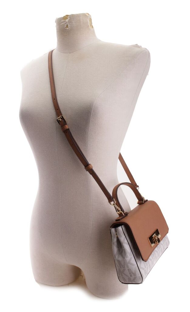 Sold out 35T7GYAC1BVANILLAACORN Michael Kors 35T7GYAC1B VANILLA ACORN Handbags CALLIE XS CROSSBODY MSRP 298 Buy It Now 195