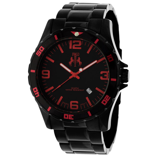 JV6115 Jivago Mens Ultimate Black Band Black Dial