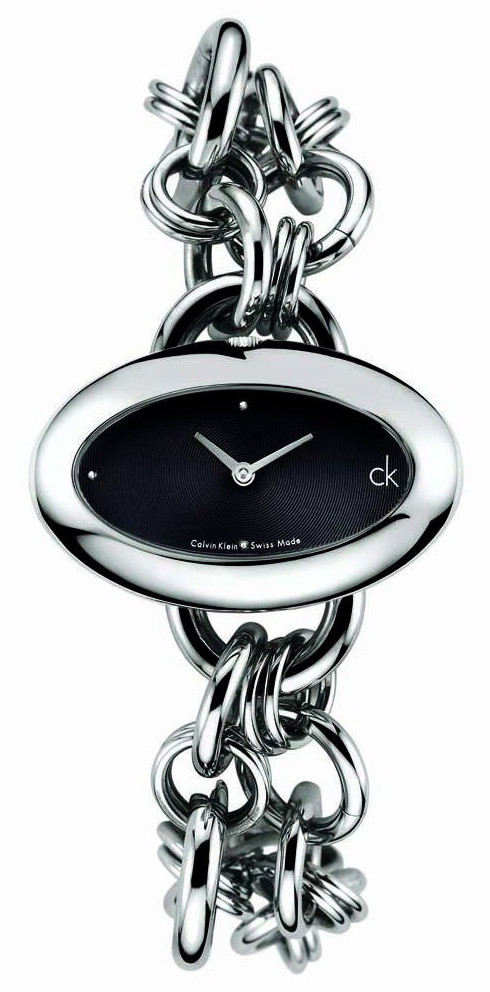 K3823130 Calvin Klein Ladies Contour Black Dial Watch