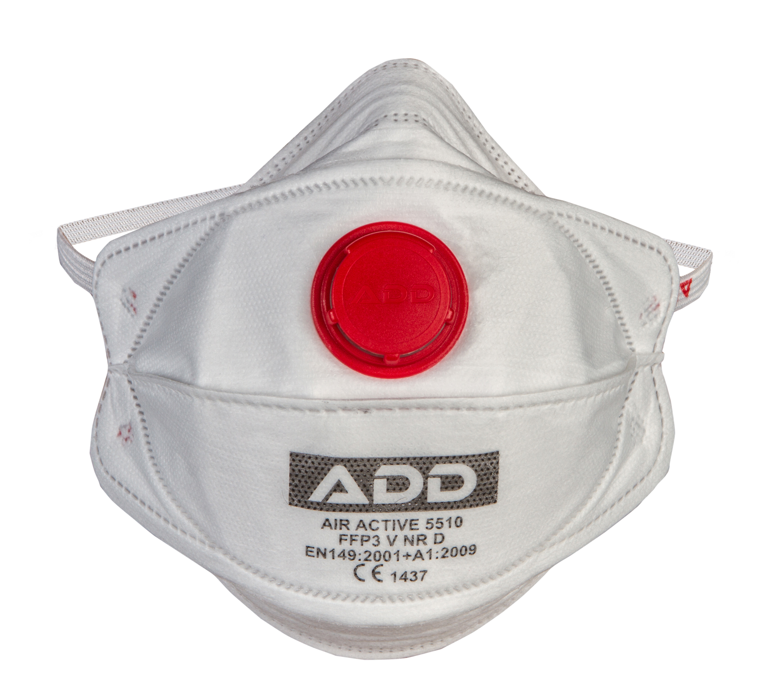 Air Active ADD5510 25PCS Air Active EU FFP3 NR  N95-N99 w Valve Head Band Latex Free Mask Model 5510
