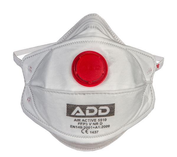 25PCS Air Active EU FFP3 NR N95-N99 w Valve Head Band Latex Free Mask Model 5510, Price: $105