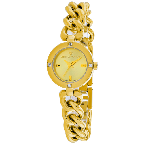 CV0215 Christian Van Sant Womens Sultry Gold Band Gold Dial