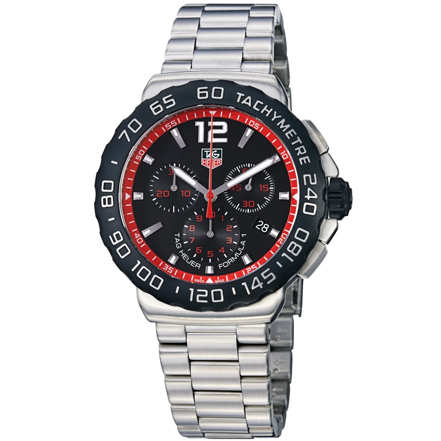 CAU1116.BA0858 TAG Heuer Mens Formula 1 Chronograph Black Red Dial
