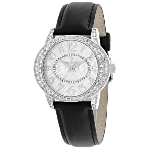 CV8411 Christian Van Sant Womens Sevilla Black Band Silver Dial