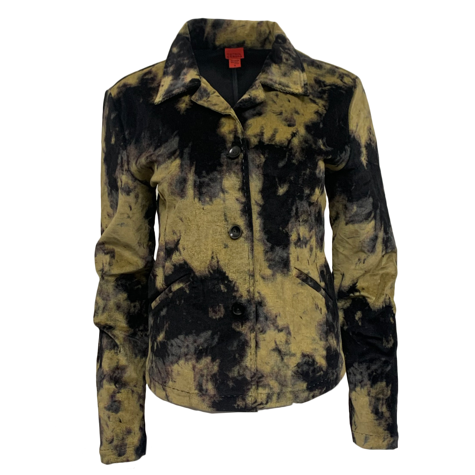 RAW 7 MG-JKT-MULTICOLOR Marisol GERona Women's Corduroy Jacket - Black