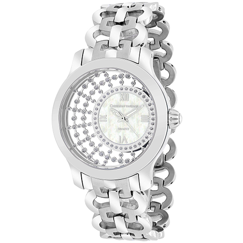 CV4410 Christian Van Sant Womens Delicate Silver Band White MOP Dial