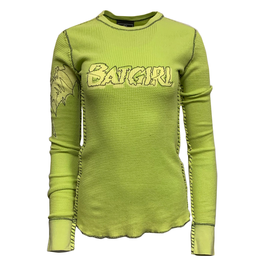 DC Comics PTH111-BATG-KIWI DC Comics Women's Batgirl Thermal - Kiwi