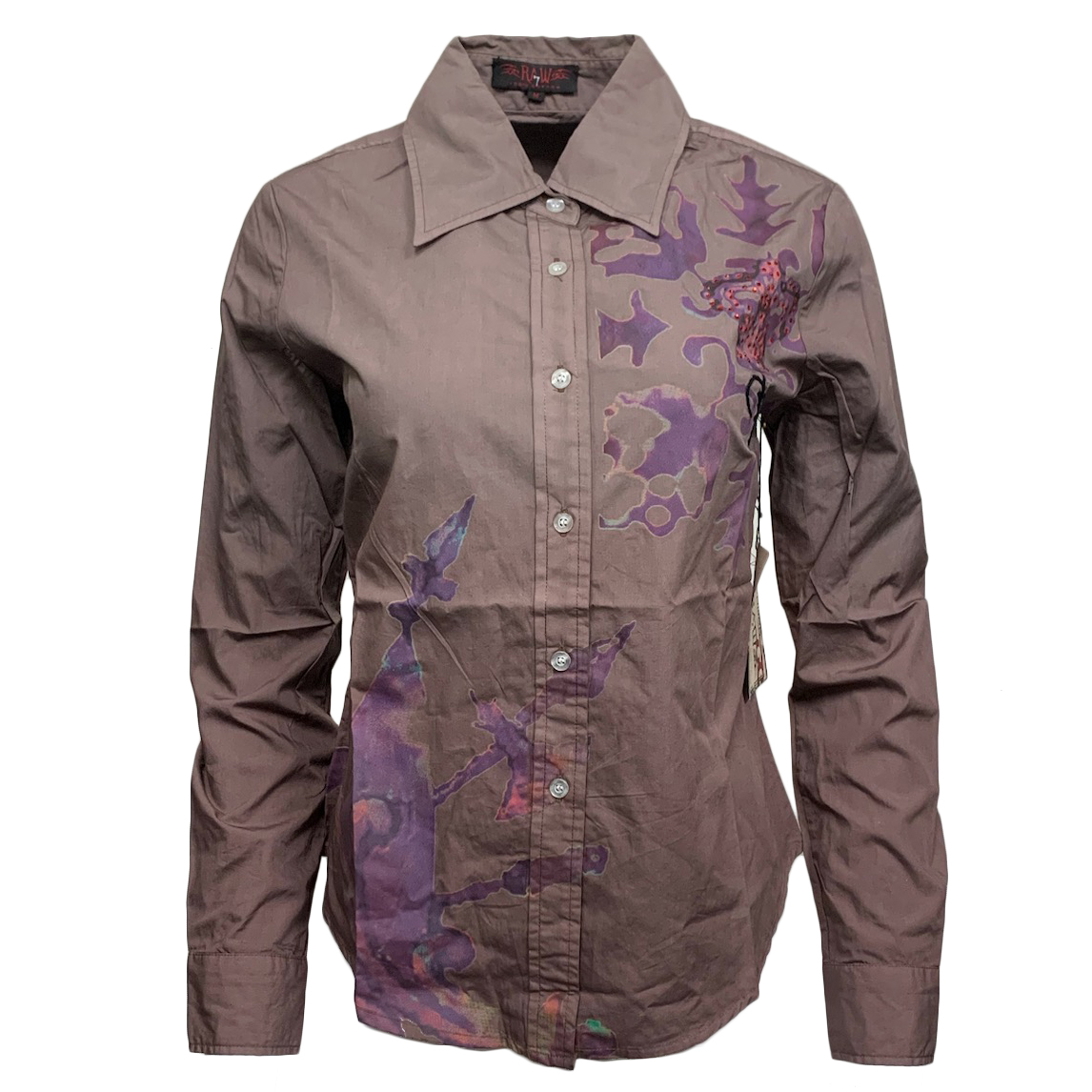RAW 7 RH64-CROWNDRAGON Raw7 Women's Botton-Up Shirt Dragon - Coco