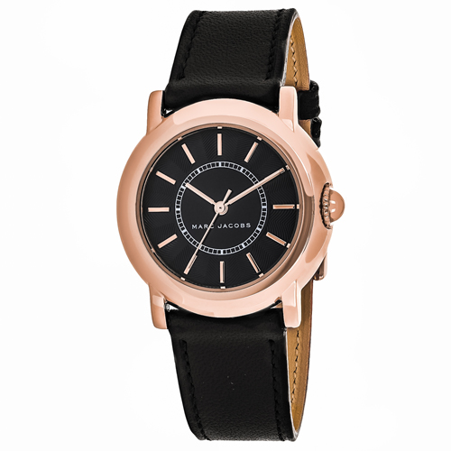 MJ1450 Marc Jacobs Womens Courtney Black Band Black Dial