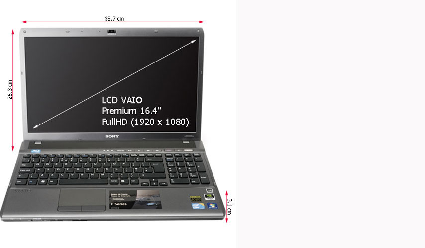 VPC-F115FM/B Sony VAIO VPC-F115FM/B-Intel Core Quad i7-720QM 1.60GHz-6GBRAM-500GBHDD-16.4in Full HD- BLUE RAY-WIN7