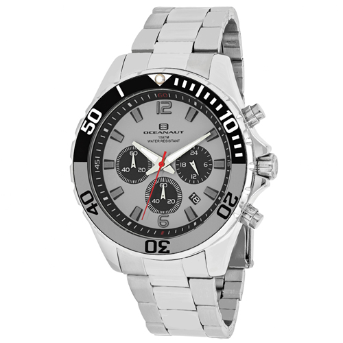 OC2523 Oceanaut Mens Sevilla Silver Band Grey Dial