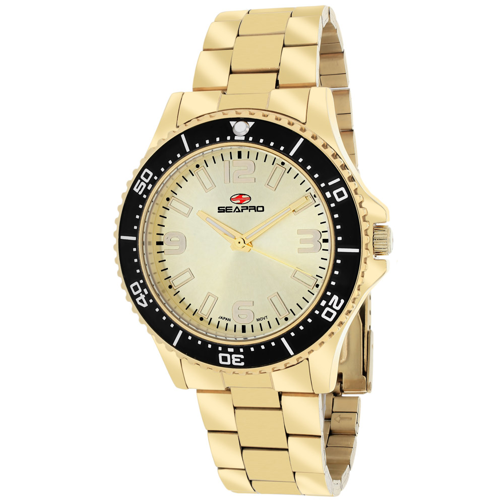 SP5413 Seapro Womens Tideway Gold Band Gold Dial