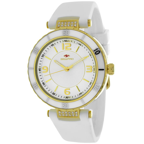 SP6411 Seapro Womens Seductive White Band Silver Dial