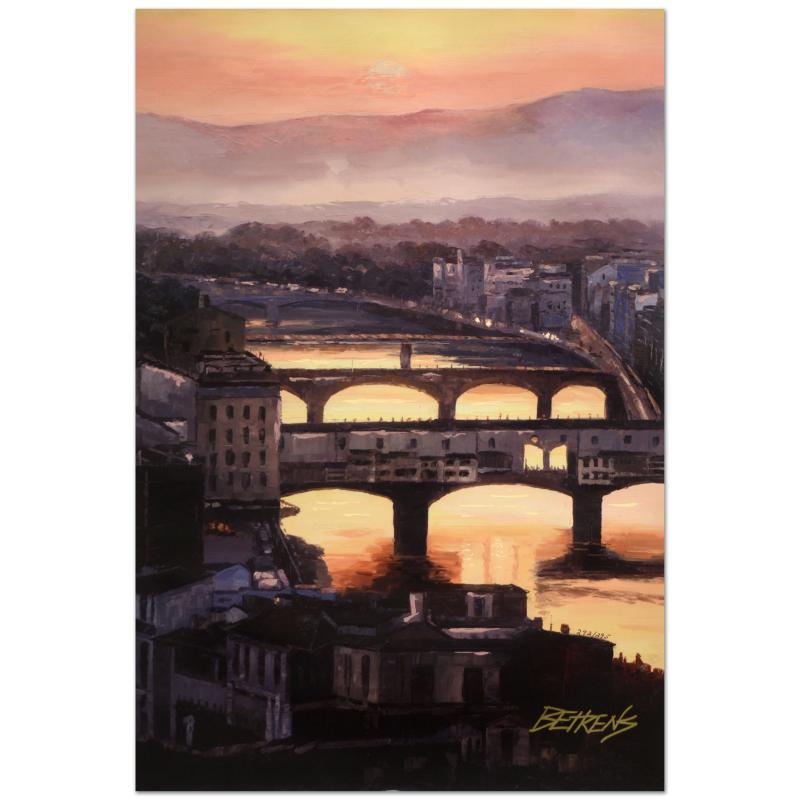 213914 Sunset at the Ponte Vecchio (Florence)