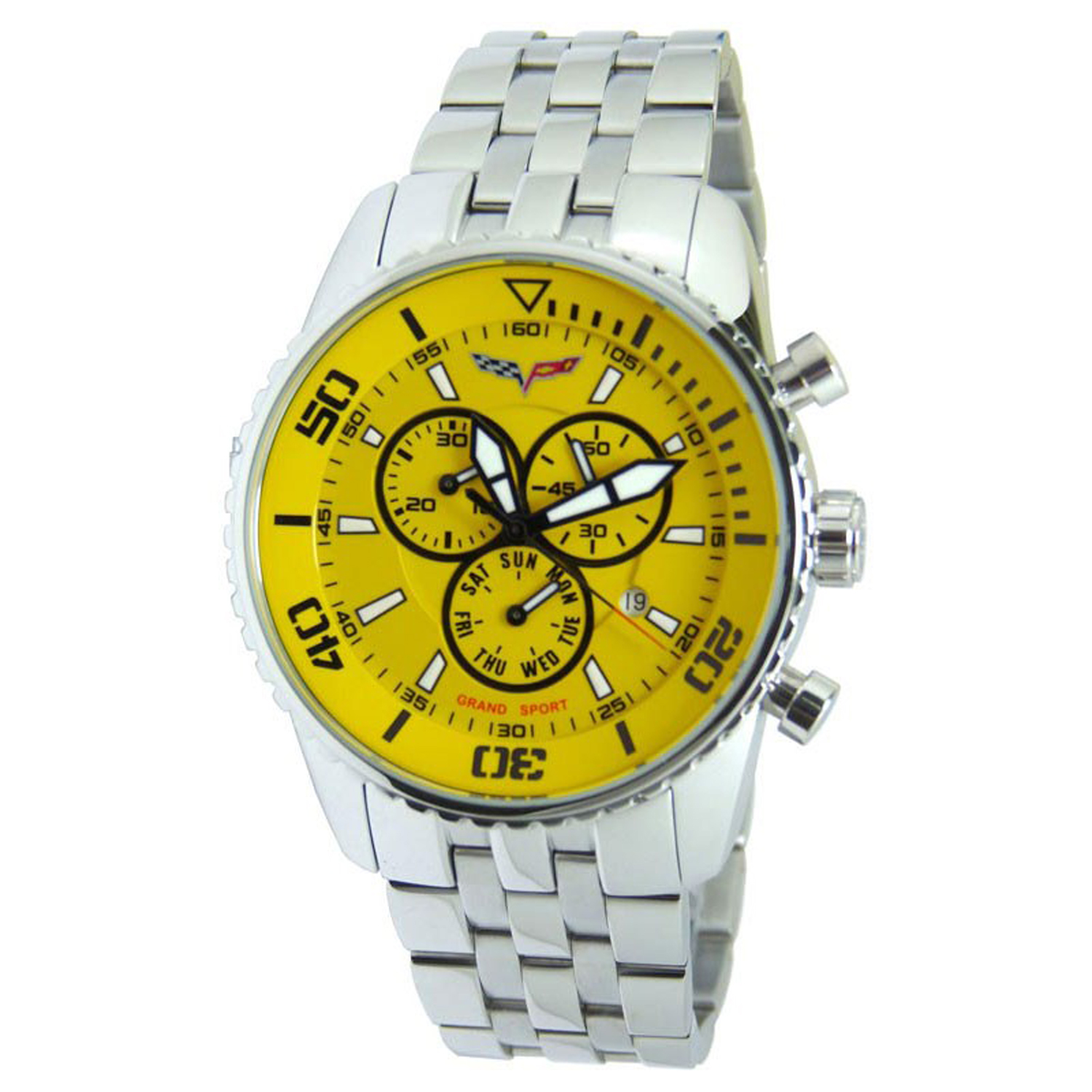 CR215-YW Corvette M Grand Sport Swiss Chronograph Yellow Dial