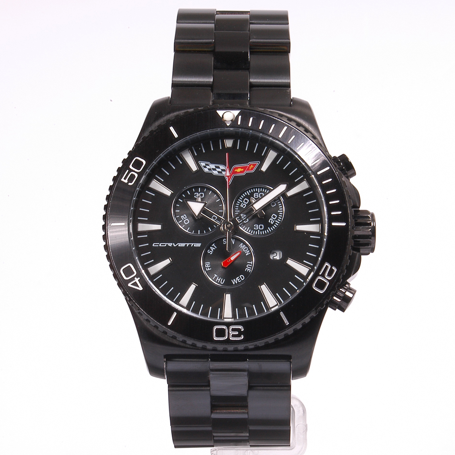 AKCR215-MIPB Corvette 215 Swiss Chrono Collection IP Black Dial