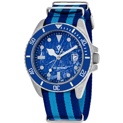 CV5103NBLB Christian Van Sant Mens Montego Vintage Blue and light blue Band Blue Dial