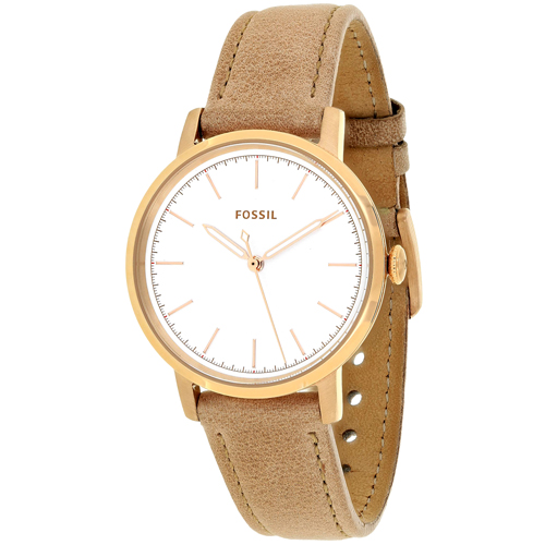 ES4185 Fossil Womens Neely Brown Band White Dial