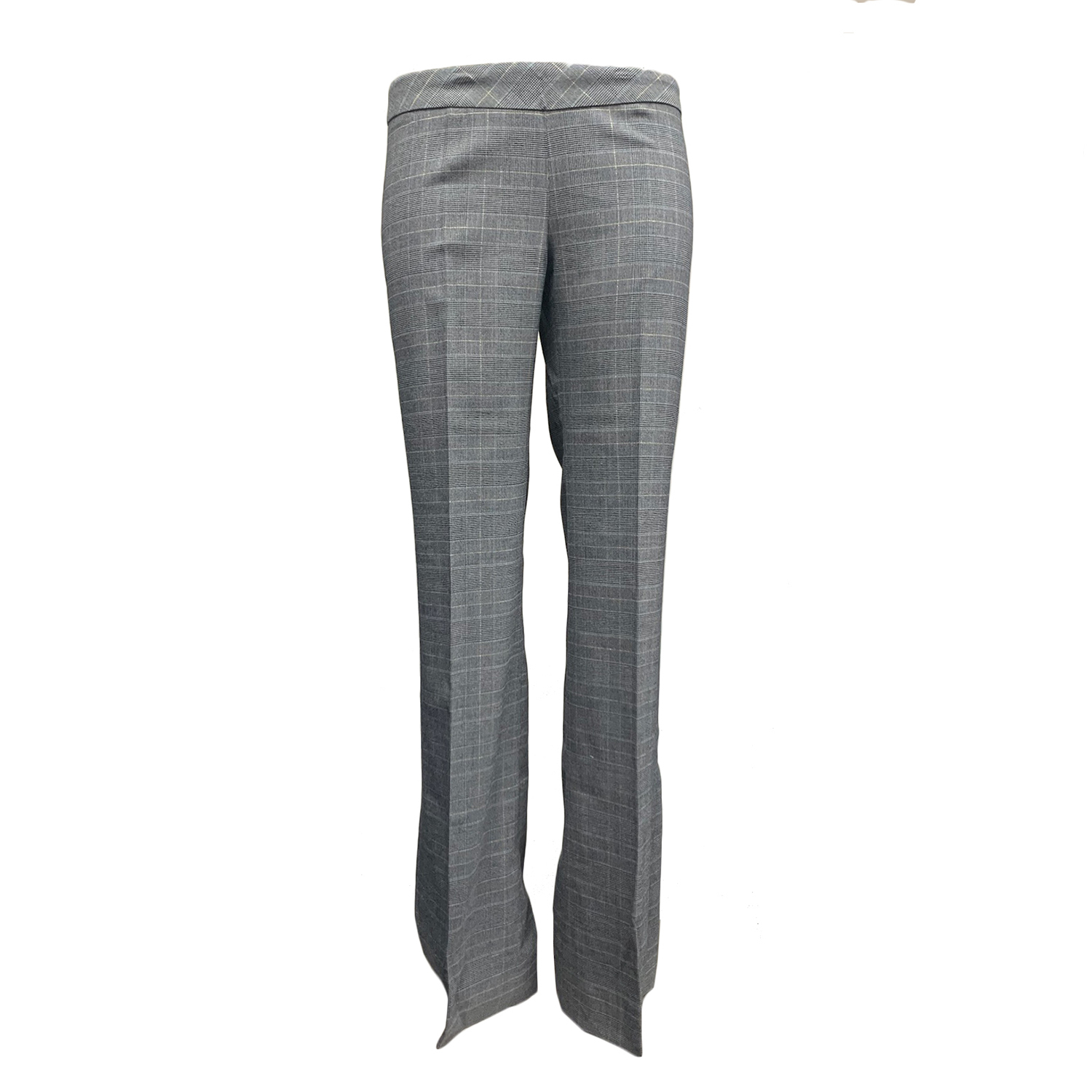 Till The End TTE-2073 Till The End Women's Plaid Pants - Gray