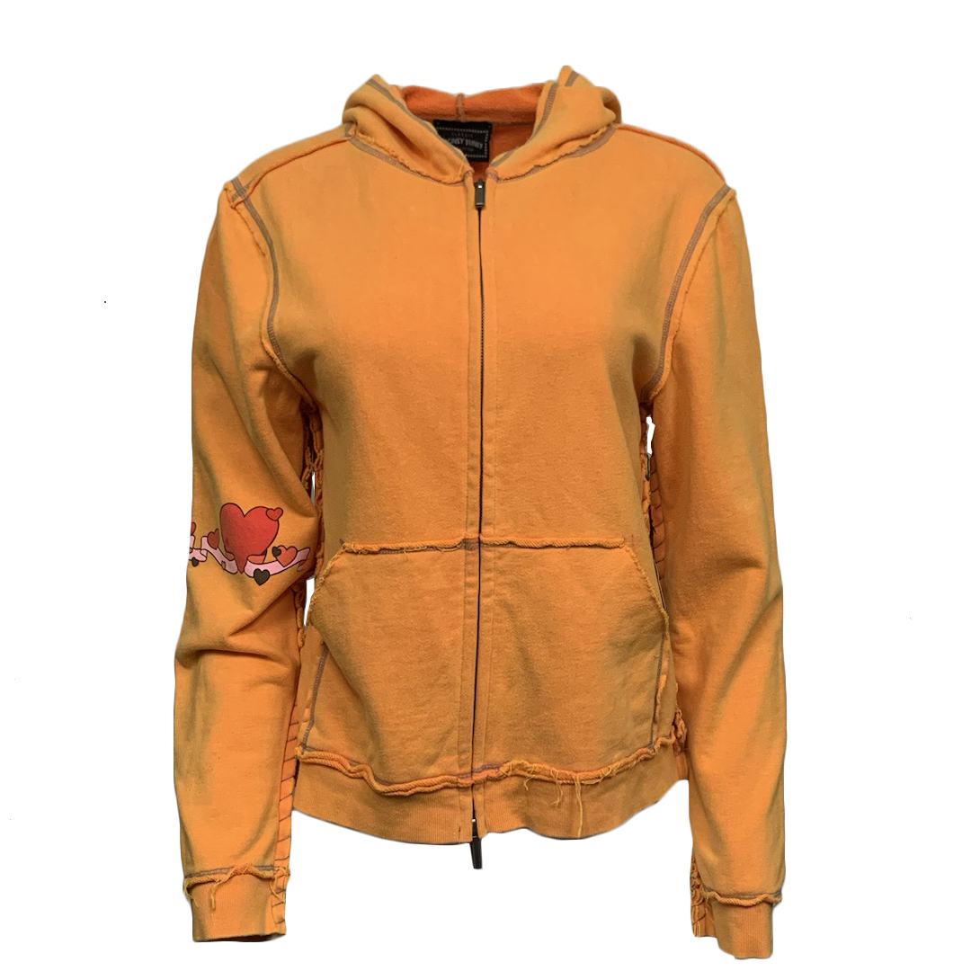 Looney Tunes PTS104-BUGSB-JACK Classic Looney Tunes Zip-Hoodie Bugs Bunny - Orange