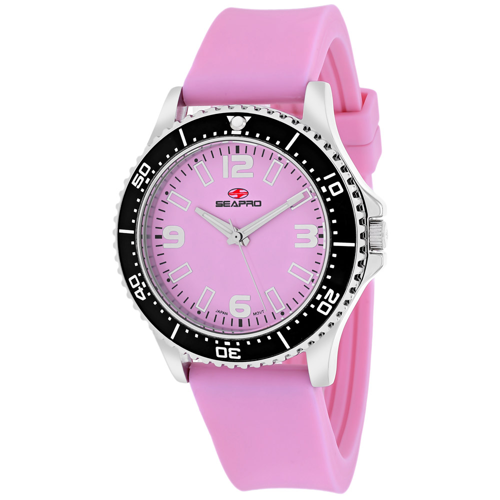 SP5416 Seapro Womens Tideway Pink Band Pink Dial