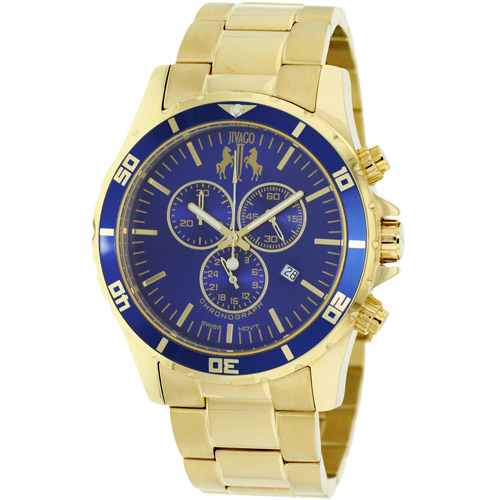 JV6125 Jivago Mens Ultimate Gold Band Blue Dial