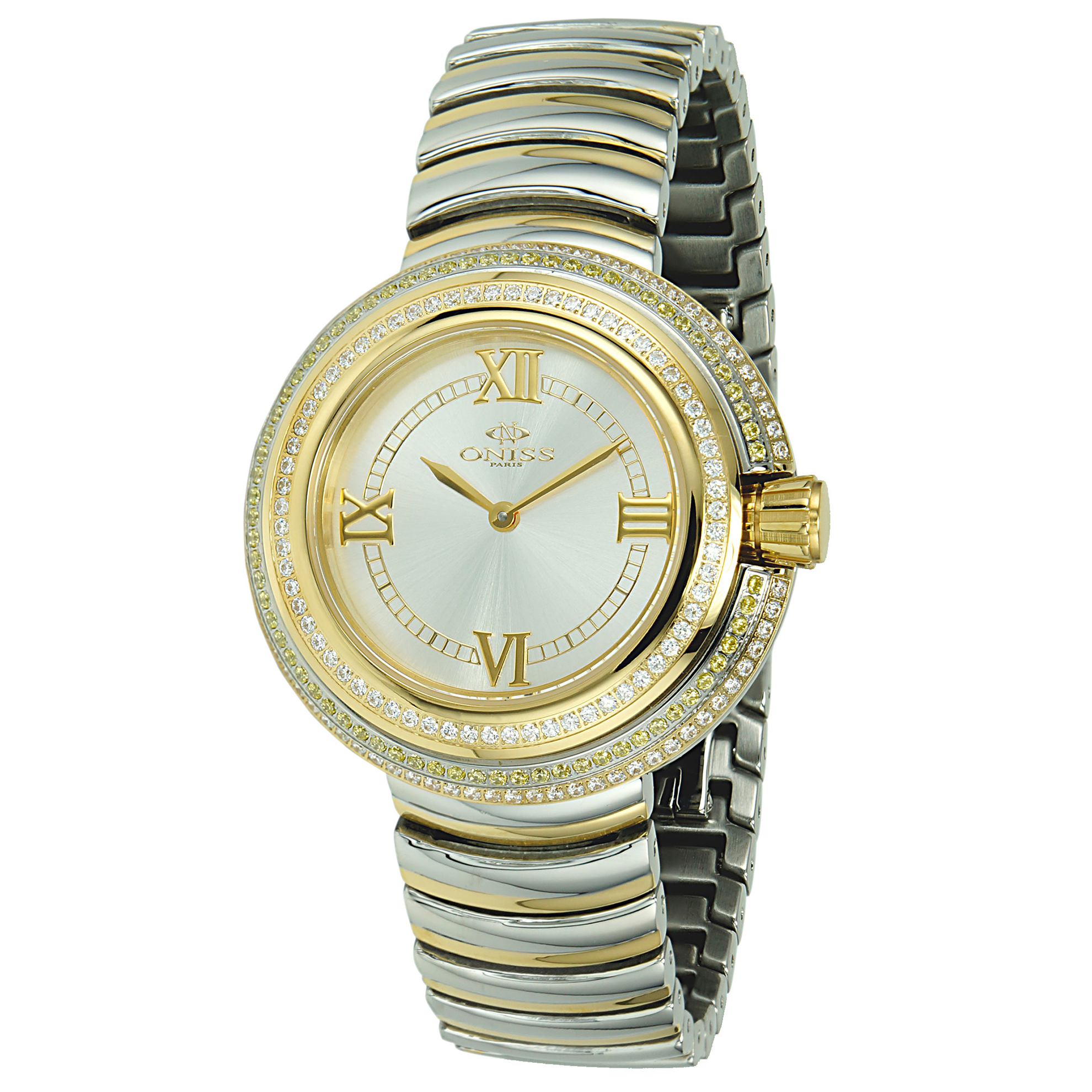 Oniss ON8180-L2T Oniss Terrace Two-Tone Silver Dial