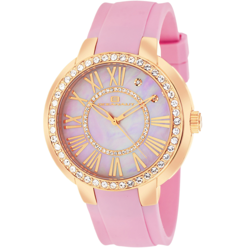 OC6416 Oceanaut Ladies Swiss Allure Pink Mother of Pearl Dial Pink Rubber Strap