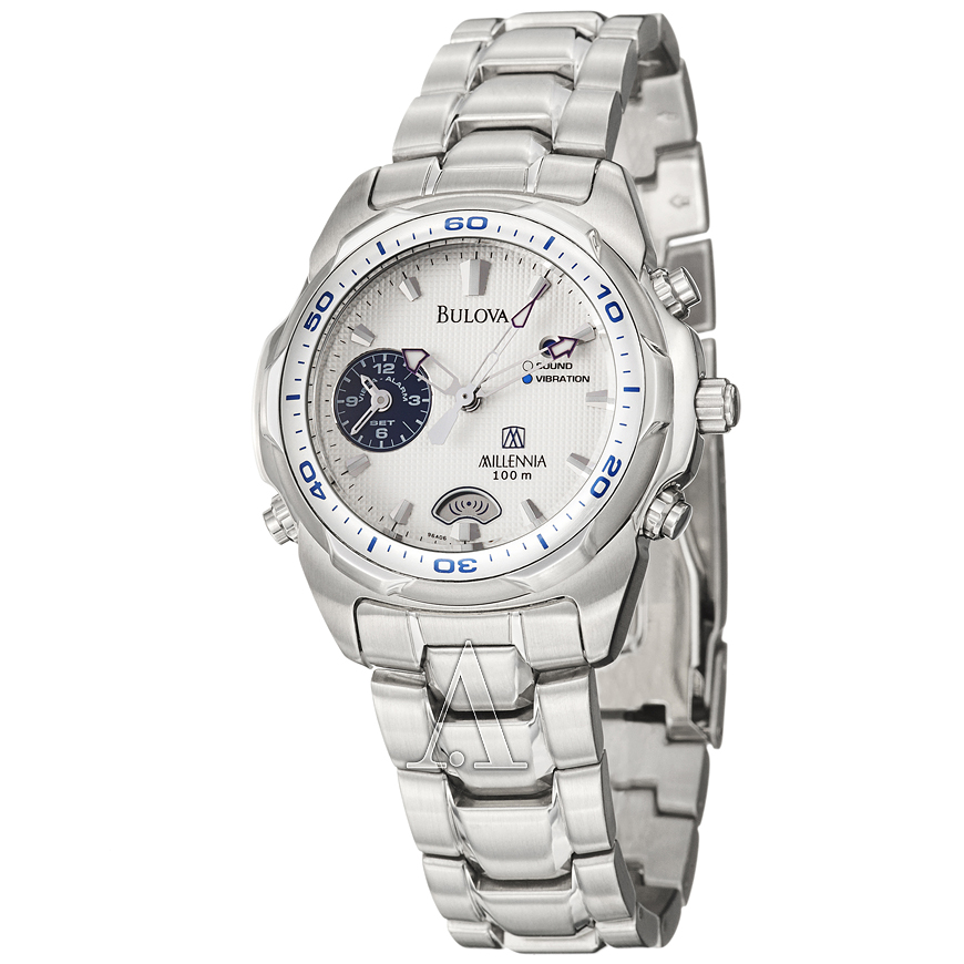 Bulova millennia 100m outlet vibra alarm