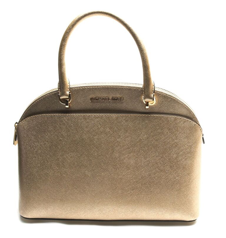 Sold out 35H7GY3S3MPALEGOLD Michael Kors 35H7GY3S3M PALE GOLD Handbags EMMY LG DOME SATCHEL MSRP 378 Buy It Now 245