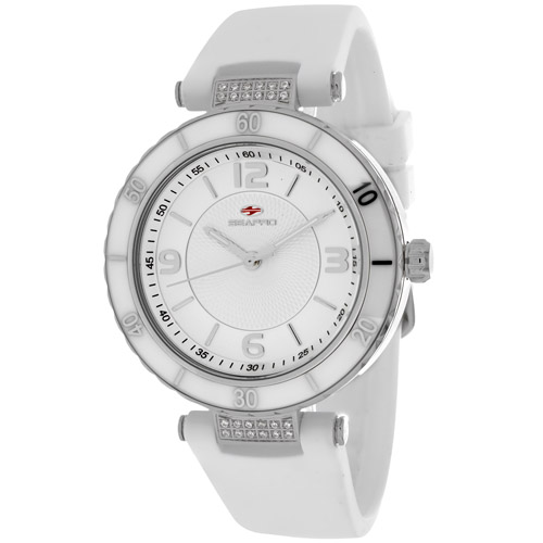 SP6410 Seapro Womens Seductive White Band Silver Dial